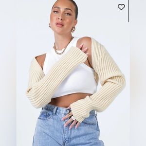 Princess Polly Beige Bolero Sweater